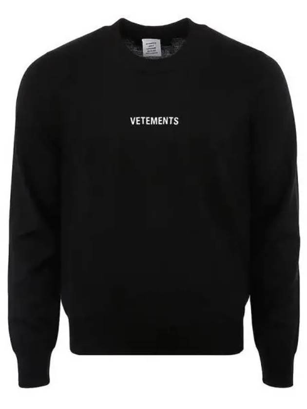 Chest logo print knit 270378 - VETEMENTS - BALAAN 1