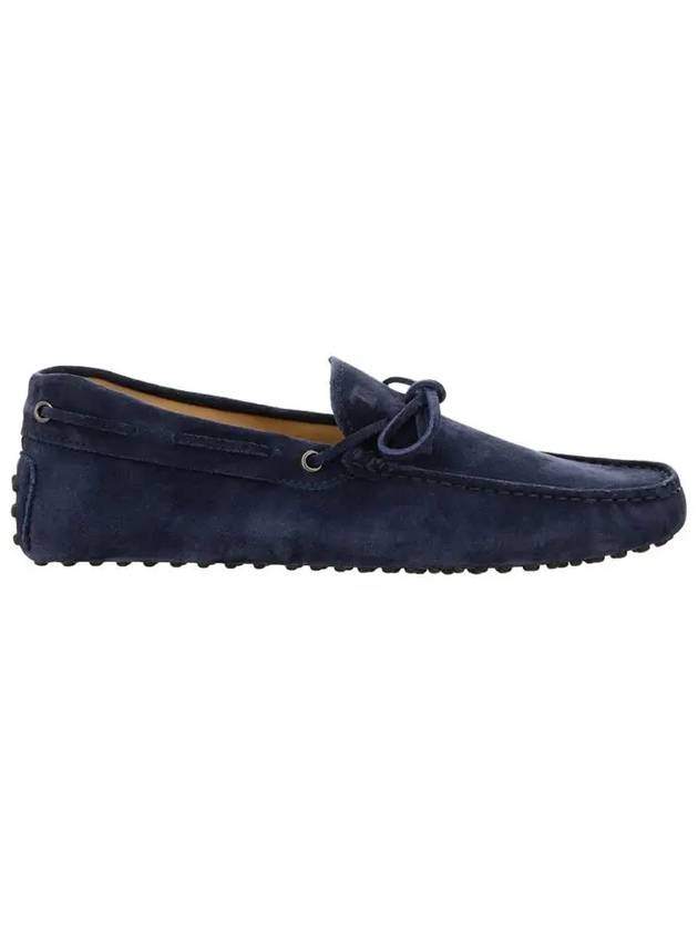 Men's Gommino Suede Driving Shoes Navy - TOD'S - BALAAN 3