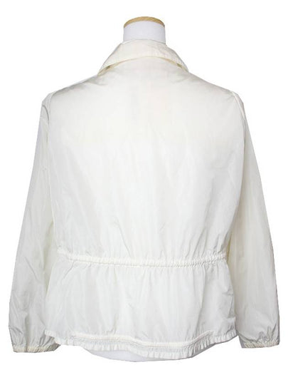 Ivory Windbreaker Jacket 44 - PRADA - BALAAN 2