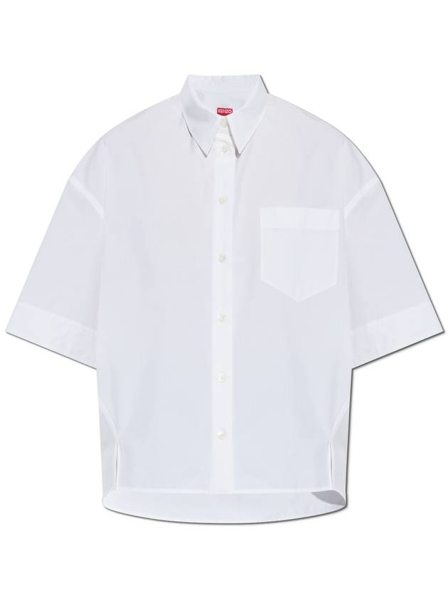 Kenzo Shirt With Pocket, Women's, White - KENZO - BALAAN 1