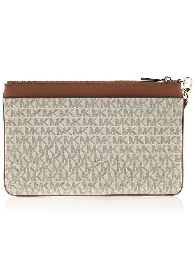 Women's Jet Set Charm Clutch Bag White - MICHAEL KORS - BALAAN 4