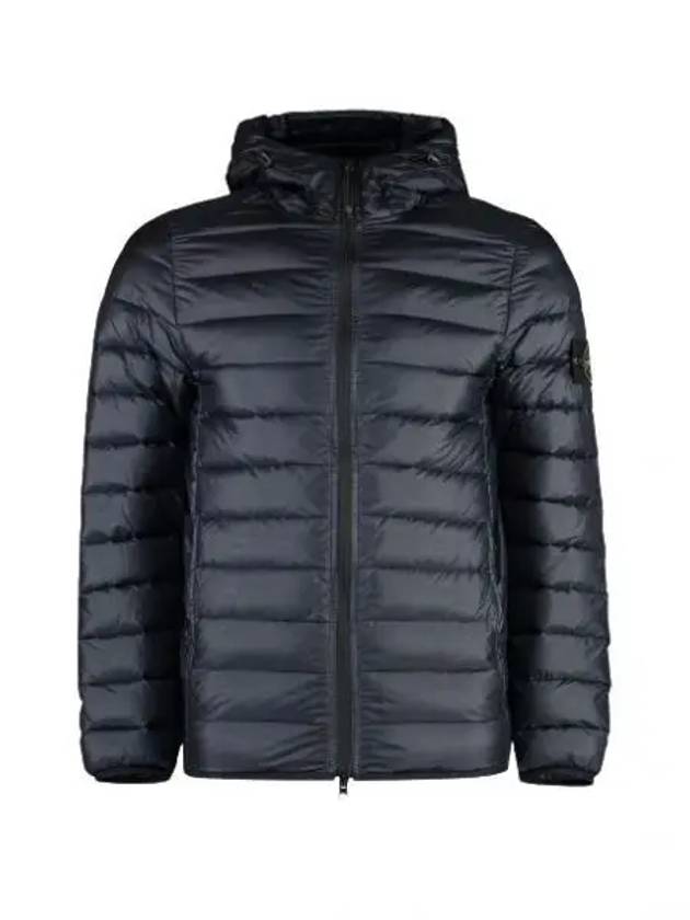 Loom Woven Chambers R Nylon Down TC Light Hoodie Down Jacket Midnight Blue - STONE ISLAND - BALAAN 2