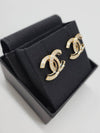 earrings metal diamante gold black crystal - CHANEL - BALAAN 5