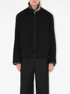 EKD Logo Embroidered Zip-Up Jacket Black - BURBERRY - BALAAN 3