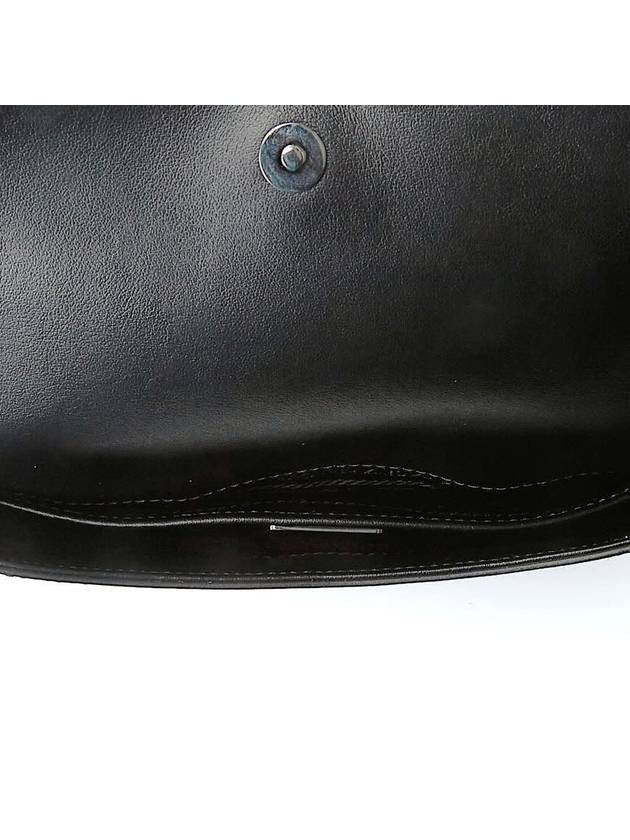 Cleo Brushed Flap Shoulder Bag Black - PRADA - BALAAN 11