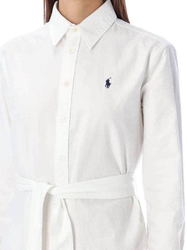 Polo Ralph Lauren Belted Cotton Oxford Shirtdress - POLO RALPH LAUREN - BALAAN 3