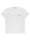 Fox Head Patch Classic Short Sleeve T-Shirt White - MAISON KITSUNE - BALAAN 2