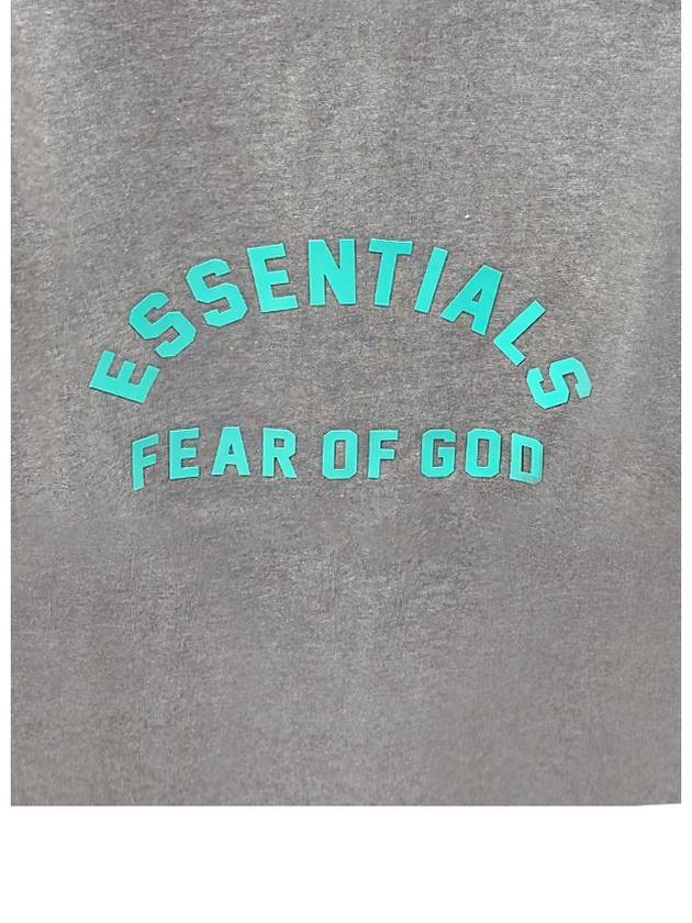 125SP242003F 123 Essential Spring Printed Logo T-Shirt Dark Heather Gray Men’s T-Shirt TLS - FEAR OF GOD - BALAAN 5