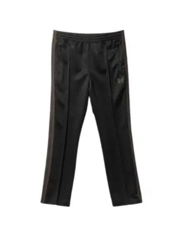 Narrow Track Pant Poly Smooth Black PU274 pants - NEEDLES - BALAAN 1