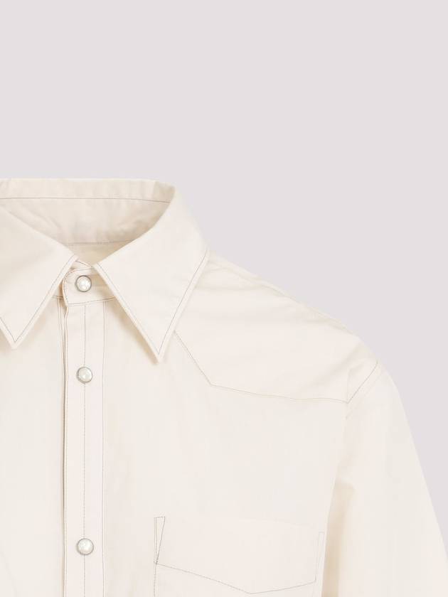 Western Fitted Shirt Ivory - LEMAIRE - BALAAN 4