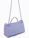 EW Andiamo Intrecciato Leather Tote Bag Purple - BOTTEGA VENETA - BALAAN 4