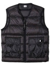 Lens Detail Zip-Up Quilted Vest Black - CP COMPANY - BALAAN 2