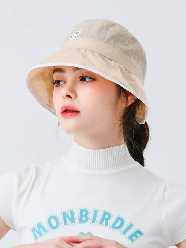 Windproof color combination string bucket hat BEIGE - MONBIRDIE GOLF - BALAAN 5