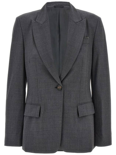 Brunello Cucinelli 'Monile' Single-Breasted Blazer - BRUNELLO CUCINELLI - BALAAN 1