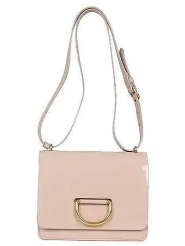 40785691 Small pink patent leather D ring shoulder crossbag - BURBERRY - BALAAN 1