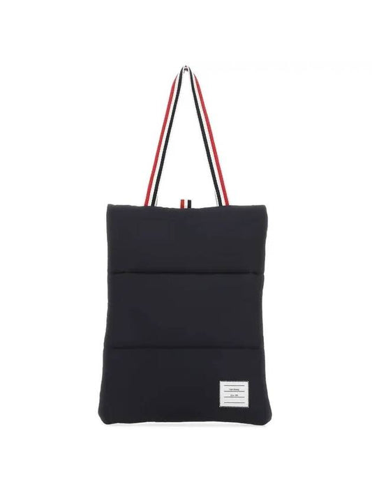 RWB Stripe Quilted Tote Bag Navy - THOM BROWNE - BALAAN.