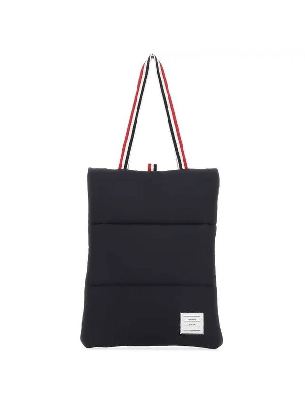 RWB Stripe Quilted Tote Bag Navy - THOM BROWNE - BALAAN 1