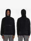 11Th Anniversary Wappen Front Zipper Hoodie Black - STONE ISLAND - BALAAN 2