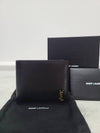 Black gold monogram wallet - SAINT LAURENT - BALAAN 6