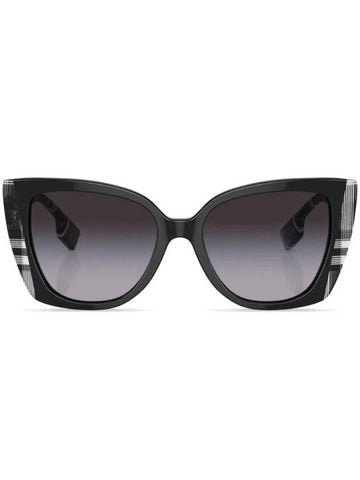 Eyewear Oversized Check Print Sunglasses - BURBERRY - BALAAN 1