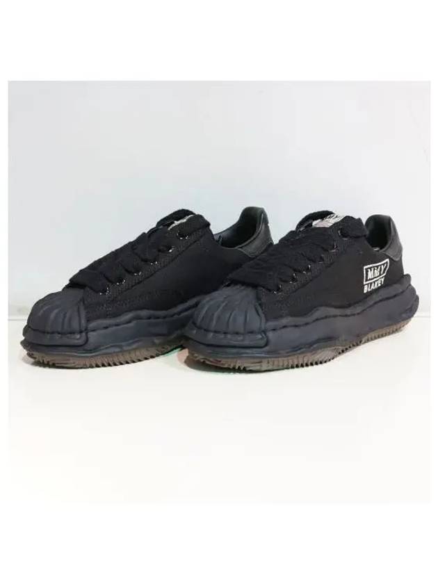 IDomestic shippingI A08FW735 BLKBLK Blakey canvas low top sneakers kr 204685 - MIHARA YASUHIRO - BALAAN 1