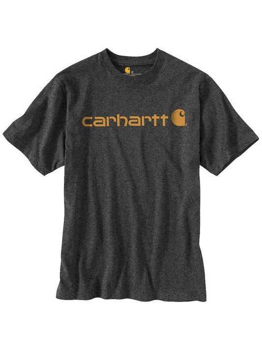 Logo short sleeve t shirt carbon header K195 CRH - CARHARTT - BALAAN 2