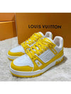 LV Monogram Trainer Low Top Sneakers Yellow - LOUIS VUITTON - BALAAN 3