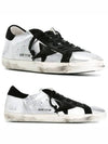 Black Tab Leather Superstar Low Top Sneakers Silver - GOLDEN GOOSE - BALAAN 2