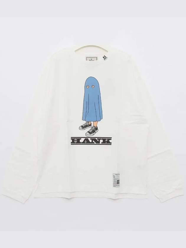 Hank Printed Long Sleeve T-Shirt White - MIHARA YASUHIRO - BALAAN 2