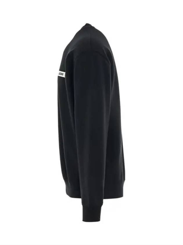 Le Gros Grain Logo Sweatshirt Black - JACQUEMUS - BALAAN 4