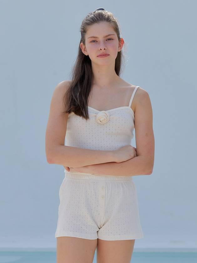 BUTTON SHORTS IVORY - ANOETIC - BALAAN 4