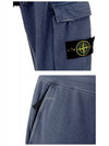 19FW 711565361 V0124 Side Pocket Wappen Jogger Pants Avio Blue Men’s Pants TJ - STONE ISLAND - BALAAN 6