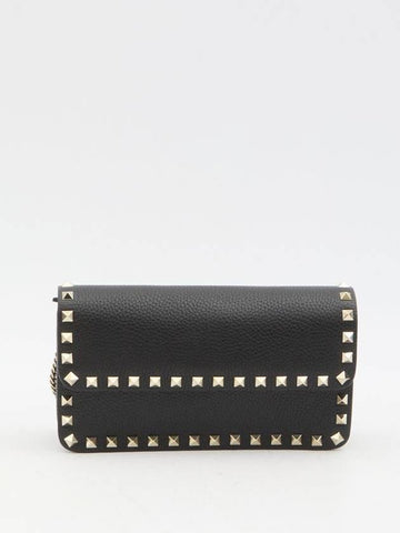 Rockstud chain pouch - VALENTINO - BALAAN 1