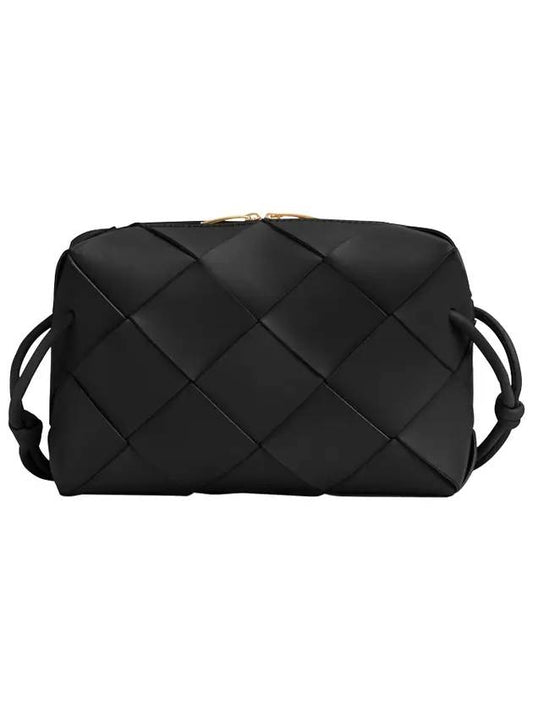 Small Intrecciato Cassette Cross Bag Black - BOTTEGA VENETA - BALAAN 1