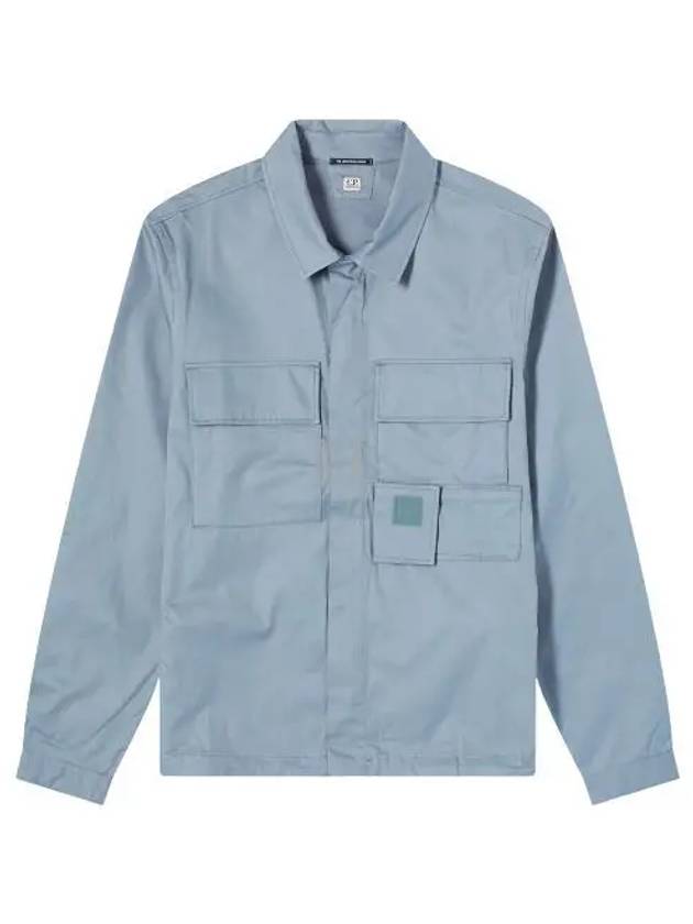 Gabardine Pockets Long Sleeve Shirt Turbulence - CP COMPANY - BALAAN 2