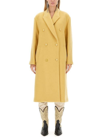 Theodore Wool Single Coat Yellow - ISABEL MARANT - BALAAN 2