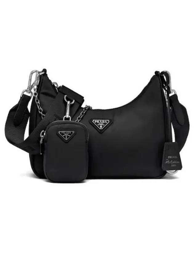 Re-Edition 2005 Re-Nylon Shoulder Bag Black - PRADA - BALAAN 1