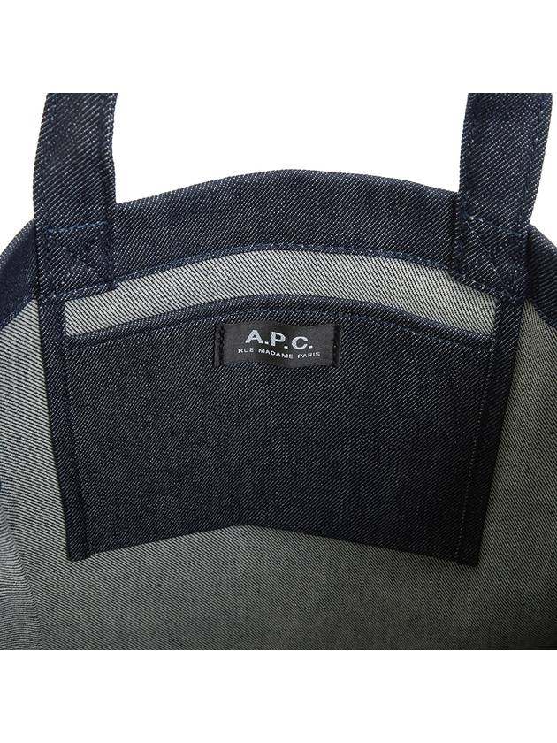 Laure logo denim tote bag blue - A.P.C. - BALAAN 9