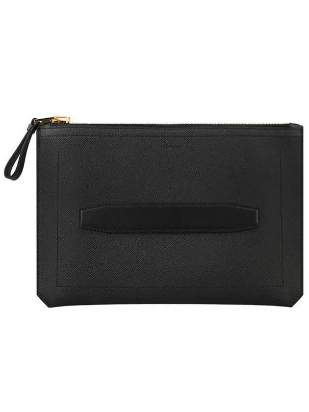 Men's Berkeley Leather Clutch Bag Black - TOM FORD - BALAAN 2