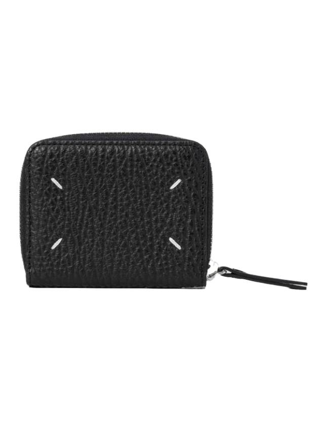 Men's 4 Stitch Card Wallet Black - MAISON MARGIELA - BALAAN 1