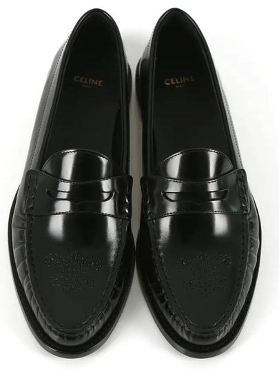 Vivienne Polished Bull Loafers Black - CELINE - BALAAN 2