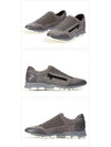 Zipper Trainer Low Top Sneakers Dark Grey - LANVIN - BALAAN 4