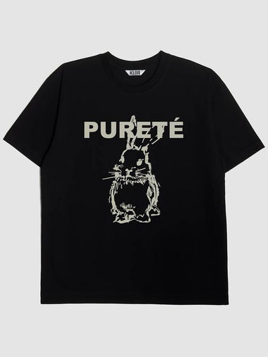 Purette Graphic Short Sleeve T-Shirt Black - KLOR - BALAAN 1