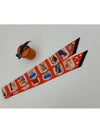 Twilly Story Orange Blue Orange Petite Scarf H063875S - HERMES - BALAAN 2