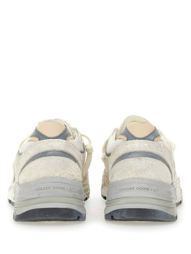 Mesh and Suede Leather Dad-Star Sneakers White Beige - GOLDEN GOOSE - BALAAN 7