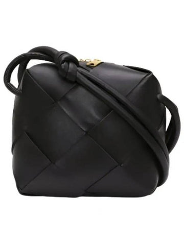 Cassette Intrecciato Mini Shoulder Bag Black - BOTTEGA VENETA - BALAAN 1