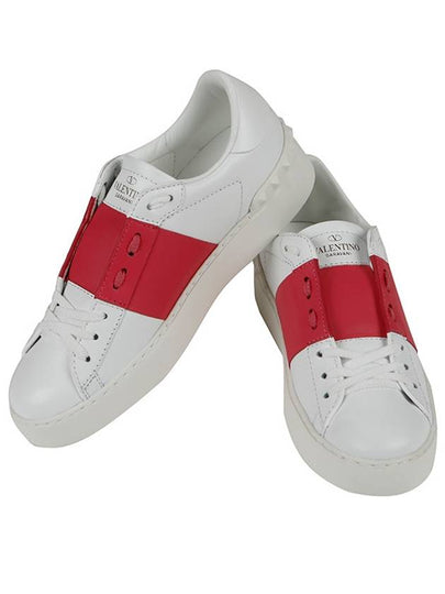 Hidden Low Top Sneakers White Pink - VALENTINO - BALAAN 2