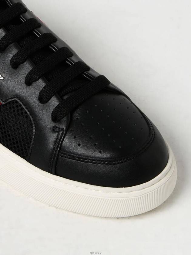 Melys Leather Low Top Sneakers Black - BALLY - BALAAN 4