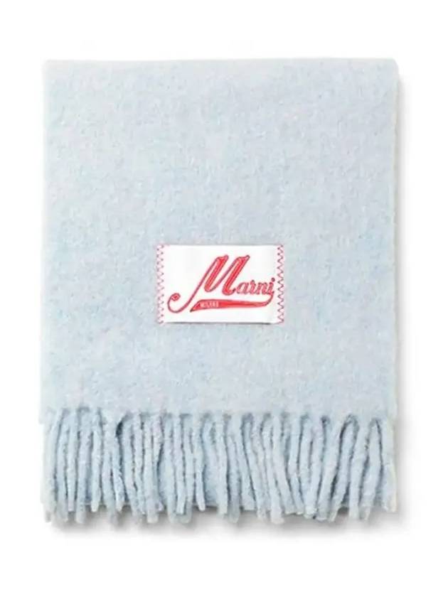 Alpaca Wool Muffler Light Blue - MARNI - BALAAN 6