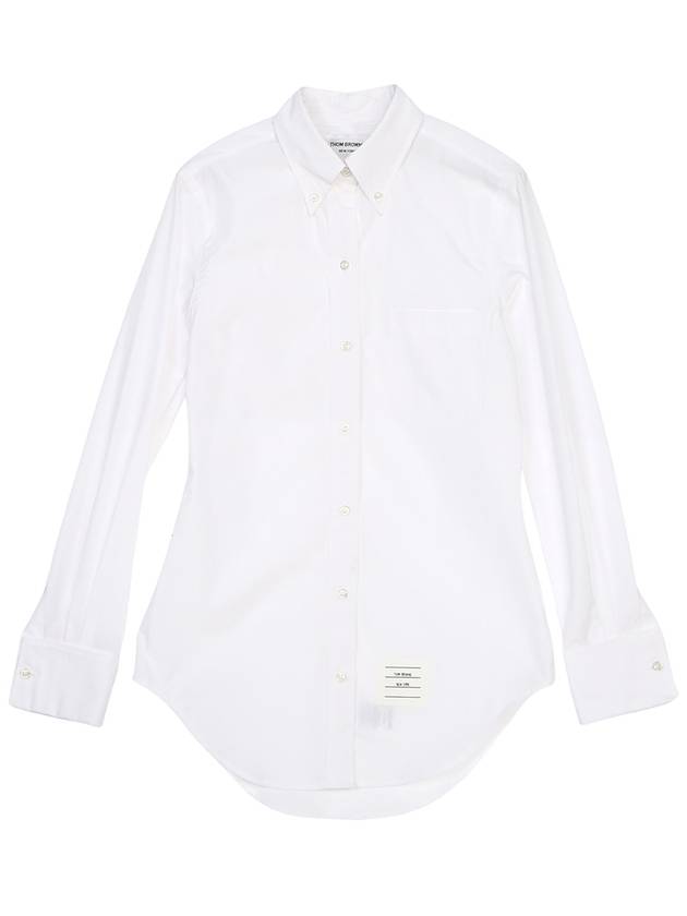 logo patch long sleeve shirt FLL030A03113 - THOM BROWNE - BALAAN 2